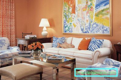 Foto: Pastell Orange Wall Decoration