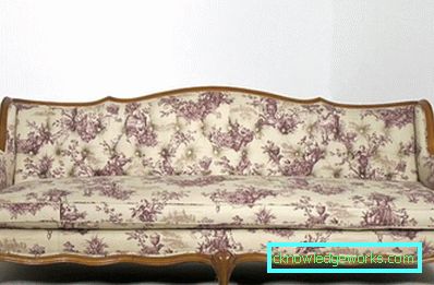 Foto: Sofa stoffbelegg med blomstermønster