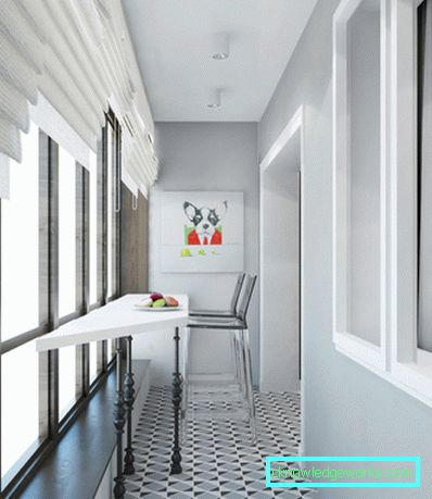Stor balkong - 77 bilder av fantastisk design i moderne stil