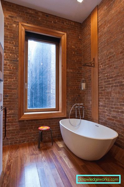 Loft stil bad - 65 bilder av stilige designalternativer
