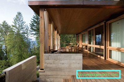 Taket på balkongen i en moderne stil - 55 bilder av designideer