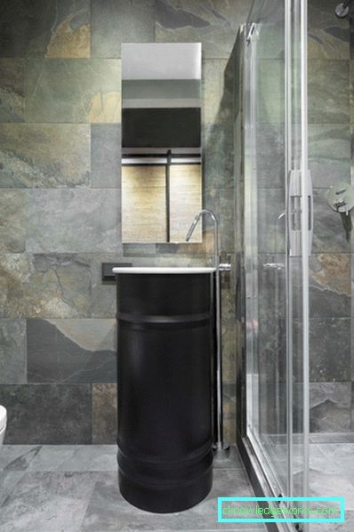 Loft stil bad - 65 bilder av stilige designalternativer