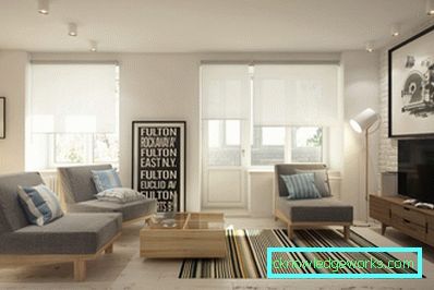 Stue med balkong - bildeanmeldelse av de beste designløsninger