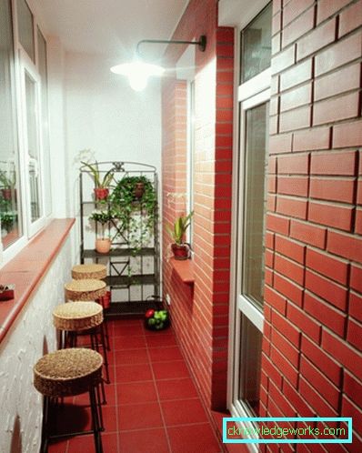 Liten Loggia - 84 bilder av den nye vakre designen i interiøret