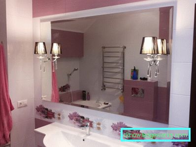 Speil på badet - Reglene for interiørdesign (66 bilder)