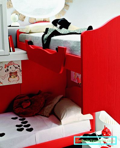 Barns romdesign for to jenter i ulike aldre