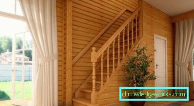 Design en korridor i et privat hus med en trappfoto