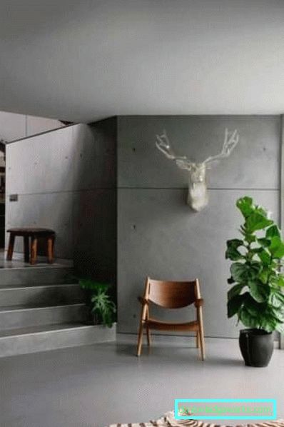 Design en korridor i et privat hus med en trappfoto