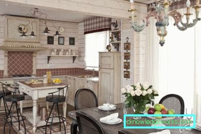Kjøkkendesign i et privat hus