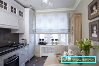 Kjøkkendesign i lyse farger - foto i moderne stil