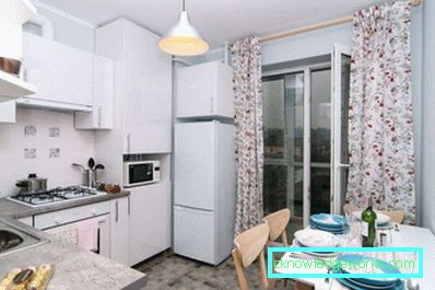 Kjøkkendesign i lyse farger - foto i moderne stil