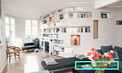 En-roms leilighet design - 150 bilder av moderne interiørdesign ideer