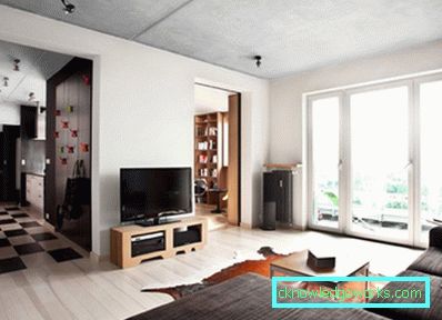 En-roms leilighet design - 150 bilder av moderne interiørdesign ideer