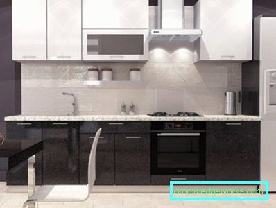 Design av direkte kjøkken 3 meter - bilde