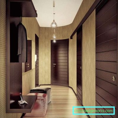 Utforming av en smal korridor i leiligheten - ekte bilder