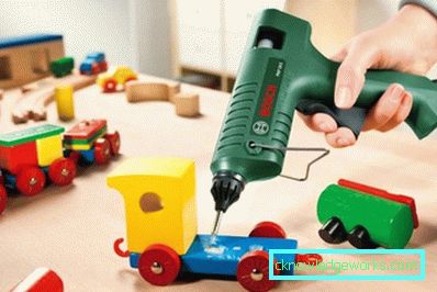 Finesser av drift av den varme limpistolen Finesser av drift av den varme limpistolen