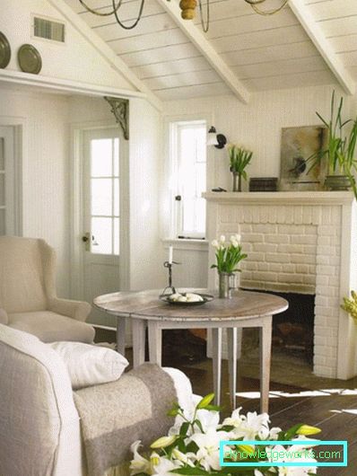 41-Stue i Provence stil - bilde