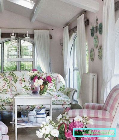 41-Stue i Provence stil - bilde