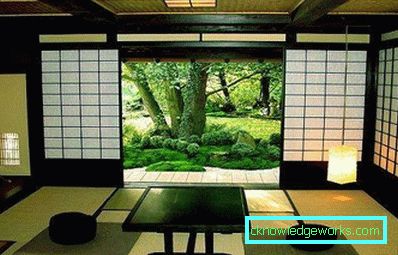 Japansk stil stue - 50 bilder av designeksempler