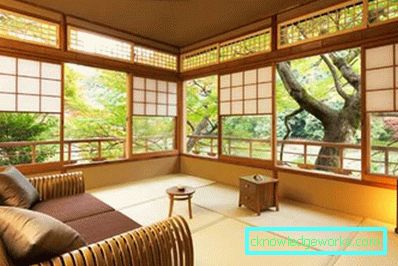 Japansk stil stue - 50 bilder av designeksempler