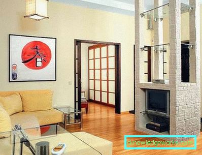 Japansk stil stue - 50 bilder av designeksempler