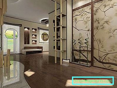 Japansk stil stue - 50 bilder av designeksempler