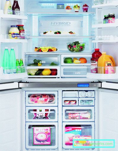 Kjøleskap med stor fryser