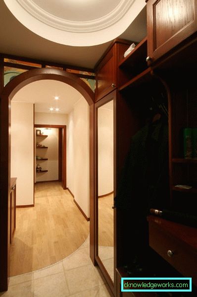 Hall design ideer med en skyve garderobe - interiør bilder