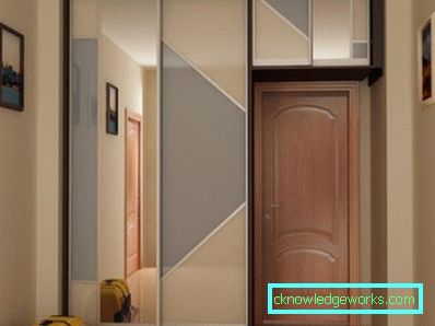 Hall design ideer med en skyve garderobe - interiør bilder