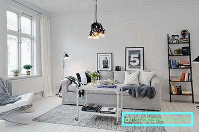 Interiør stue 18 kvm i moderne stil - bilde design ideer