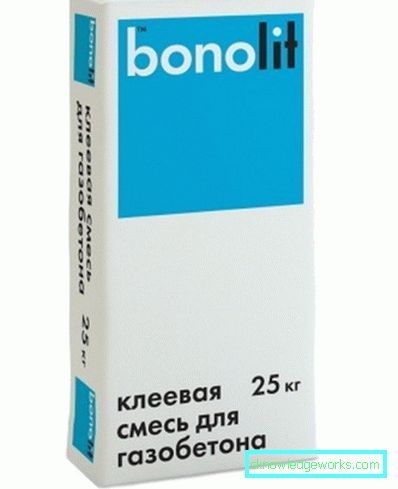Lim for luftbetongblokker: typer og egenskaper Lim for luftbetongblokker: typer og egenskaper