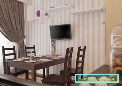 Kjøkkenareal på 10 kvadratmeter. meter med sofa Kjøkkenareal på 10 kvadratmeter. meter med sofa