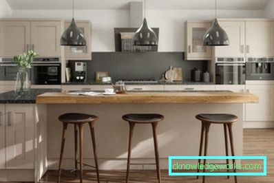 Kjøkken med bar counter - bilde design