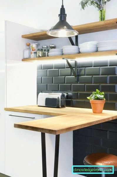 Kjøkken med bar counter - bilde design