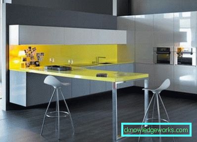 Kjøkken med bar counter - bilde design