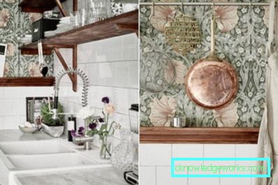Do-it-yourself kjøkken i rustikk stil - arrangementer av arrangement