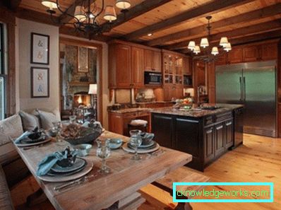 Chalet stil kjøkken