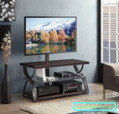 Møbler under TV i stuen i en moderne stil foto