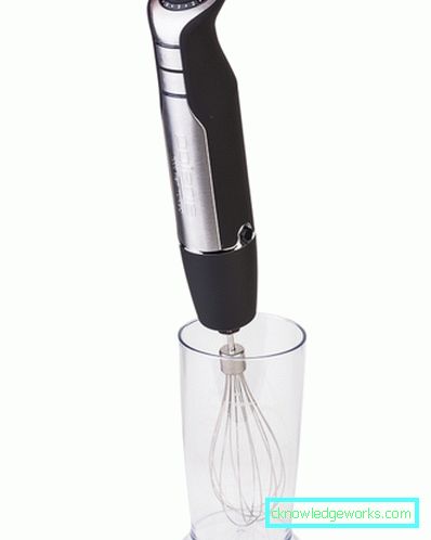 Neddykkbar blender med visp Immersion blender med en visp