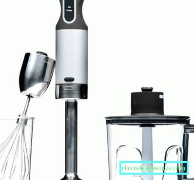 Immersion blender med en visp Immersion blender med en visp
