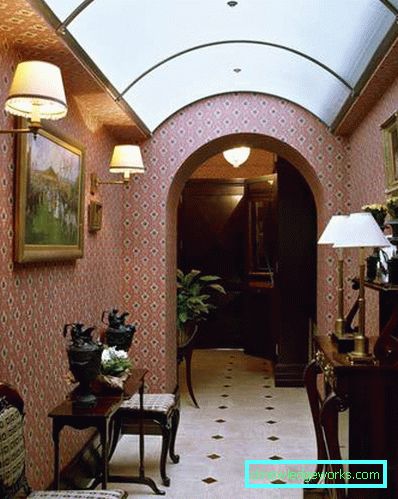 Hall i engelsk stil - bilder av interiørdesign