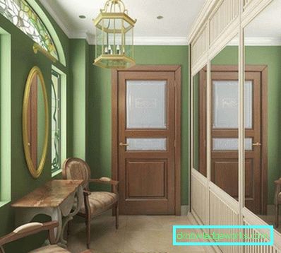 Hall i engelsk stil - bilder av interiørdesign