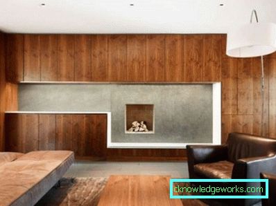 Moderne vegger i stuen - bilder av interiør