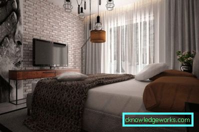 451-soverom i loft stil - 50 bilder