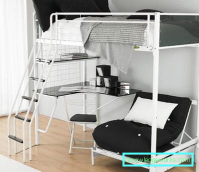 451-soverom i loft stil - 50 bilder